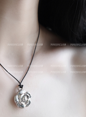 韩国小众简约可抽拉调节毛衣链