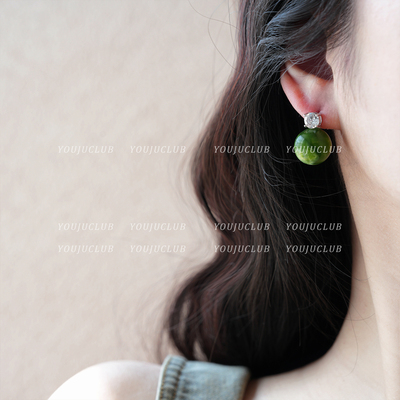 YOUJUclub山涧绿~轻奢高级感耳环