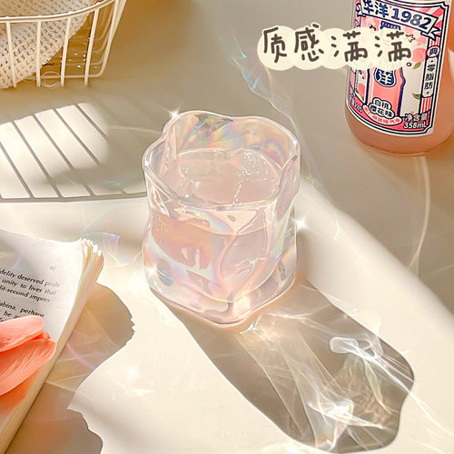 透明玻璃杯不规则酒杯果汁冷饮杯