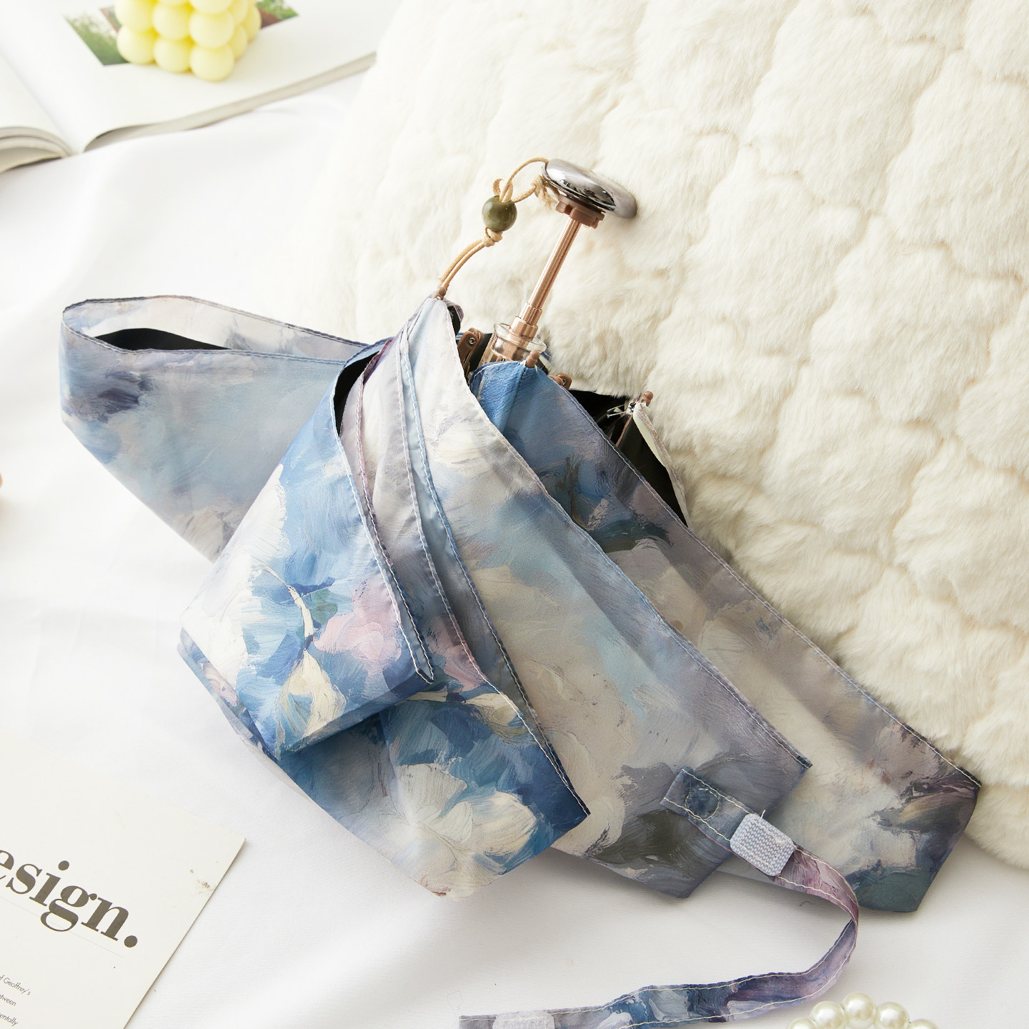 复古小巧便携晴雨伞迷你双层黑胶太阳伞女防晒防紫外线两用遮阳伞