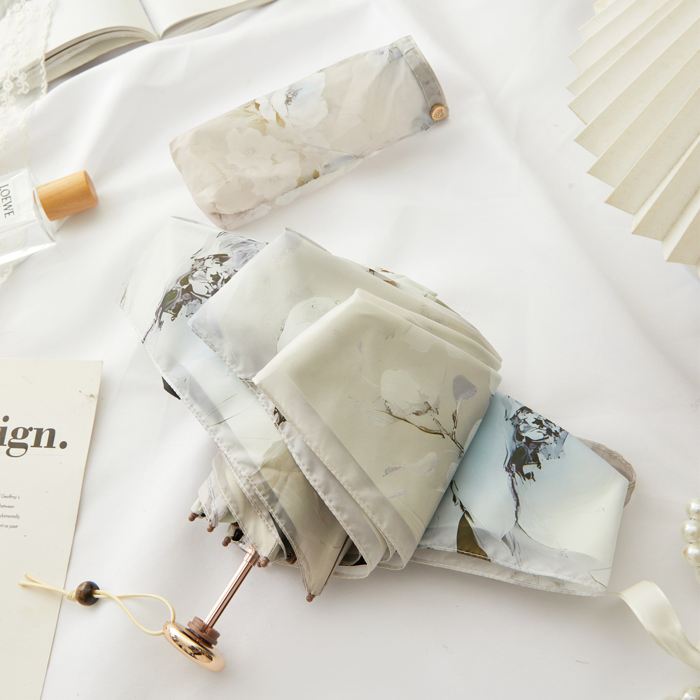 复古双层黑胶两用太阳伞小巧便携蕾丝晴雨伞女防晒防紫外线遮阳伞