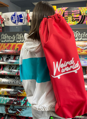 板包 WEIRD WORLD 防水加厚牛津布长板滑板陆冲包包斜挎收纳袋子