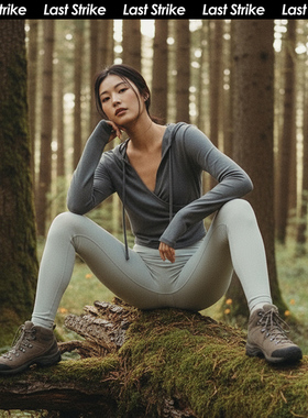 Last Strike瑜伽上衣长袖T恤普拉提速干训练健身跑步休闲连帽卫衣