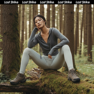 Last T恤普拉提速干训练健身跑步休闲连帽卫衣 Strike瑜伽上衣长袖