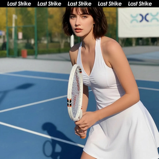 运动短裙防走光 露背修身 Last Strike性感大胸网球连衣裙女夏无袖