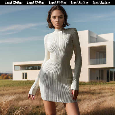 LastStrike针织修身连衣裙