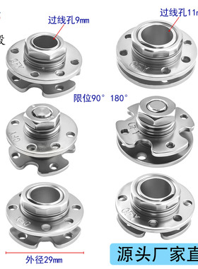 M14圆盘过线孔五金阻尼转轴铰链旋转任意停可调合页笔记本显示器