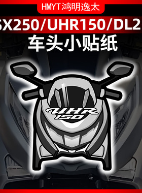 适用GSX250 DL250 UHR150风挡贴纸拉花防晒贴花版花改装版画配件