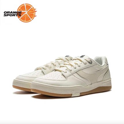 LiNing李宁 征荣 92S 舒适防滑耐磨 低帮板鞋 男款 米色