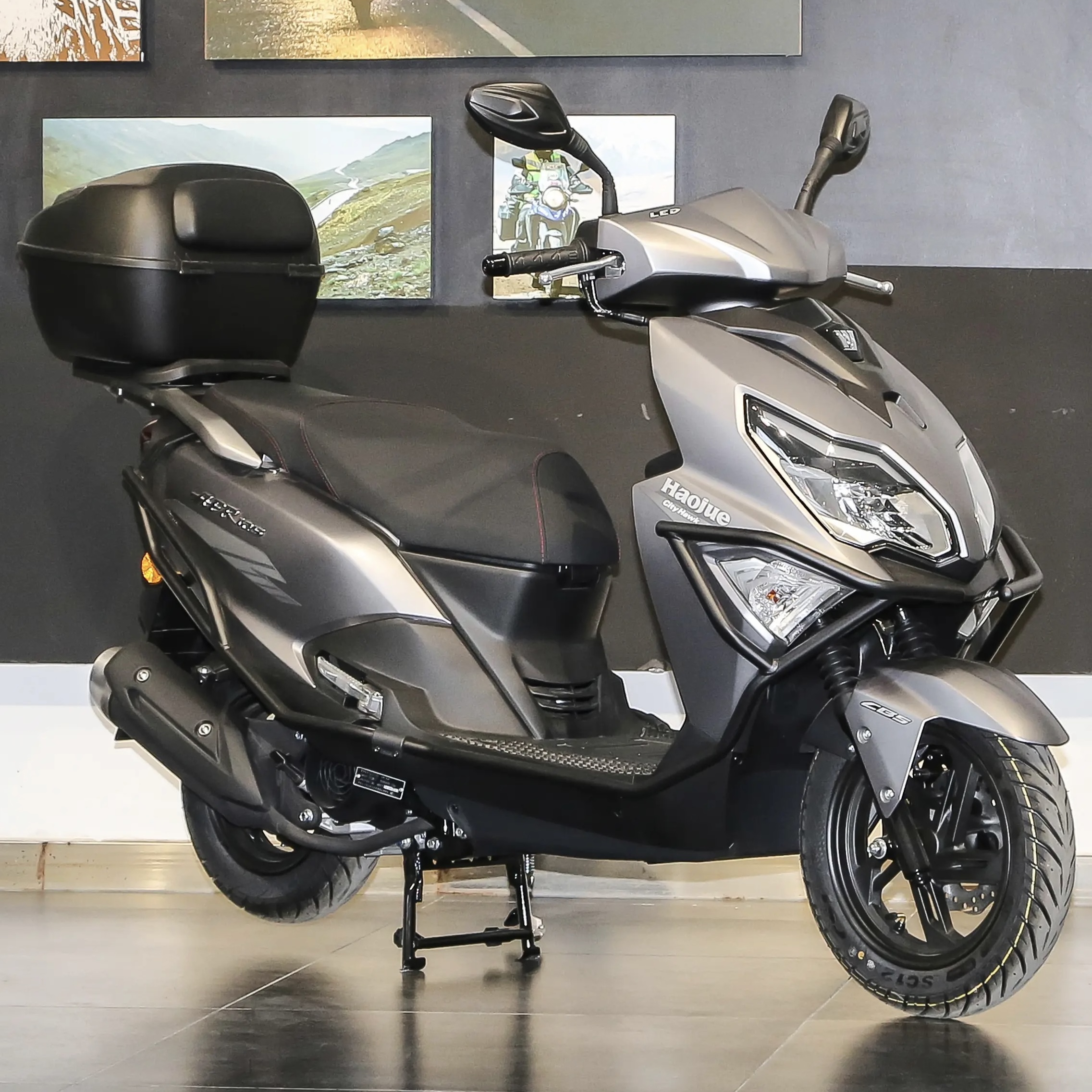 豪爵AFR125CC踏板摩托车外卖省油