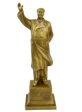 挥手全身毛主席雕塑礼品站像