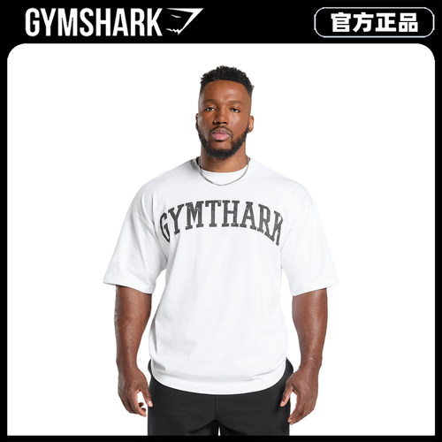 Gymshark CBUM联名克里斯重磅纯棉短袖宽松撸铁训练上衣健身T恤男