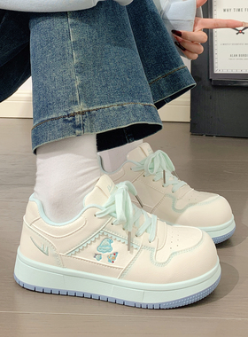 回力多巴胺厚底大头小白鞋女2026春季新款百搭原创轻便休闲板鞋