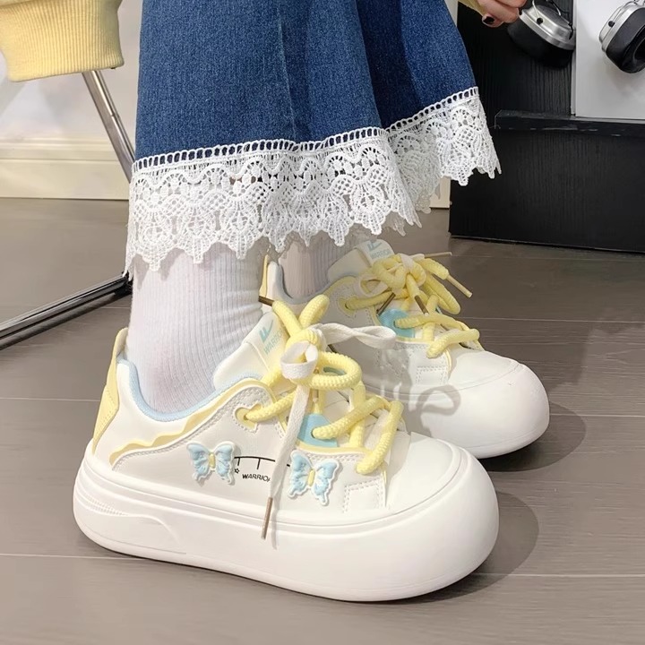 回力蝴蝶厚底大头鞋女