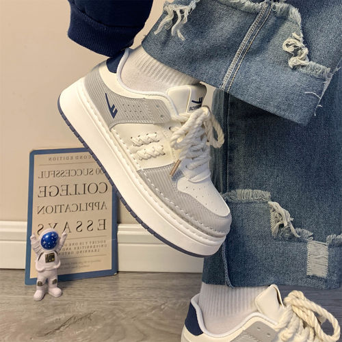 回力女鞋麦穗厚底小白鞋女