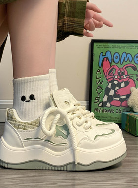 回力女鞋厚底小白鞋女款冬季新款百搭小香风休闲板鞋加绒二棉鞋子