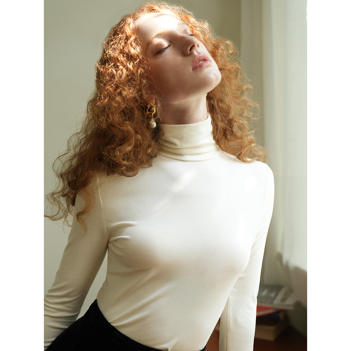 高领加厚加绒保暖长袖打底衫T恤