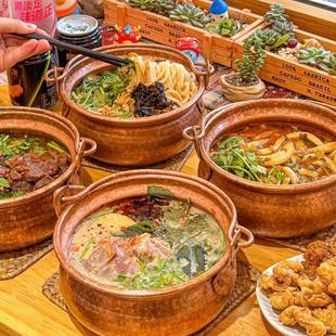 云南小锅米线铜锅米线铜碗手工加厚铜锣锅提手小锣锅闷饭铜锅米线