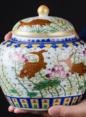 景德镇陶瓷花瓶摆件客厅中式