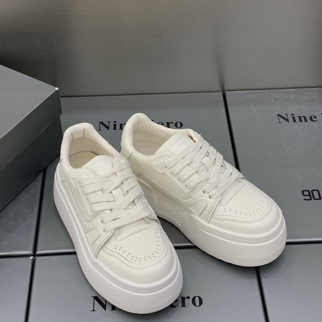 真皮厚底小白鞋女2026春季新款小个子增高百搭休闲运动板鞋松糕鞋,女鞋,时尚休闲鞋,淘宝优惠券,粉丝福利购,淘宝优惠卷