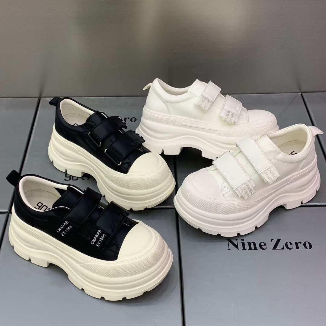 松糕鞋2026早春新款厚底魔术贴休闲鞋女增高小个子百搭轻便小白鞋,女鞋,时尚休闲鞋,淘宝优惠券,粉丝福利购,淘宝优惠卷