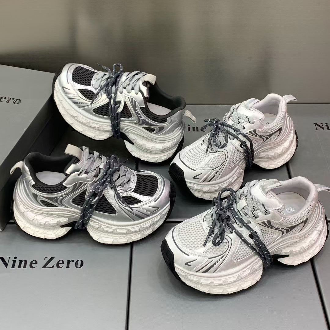 松糕底老爹鞋2026早春女鞋复古系带运动鞋网面透气小个子增高潮鞋,女鞋,时尚休闲鞋,淘宝优惠券,粉丝福利购,淘宝优惠卷