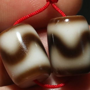 天然西藏玛瑙虎牙天珠桶珠腰珠配饰手串项链