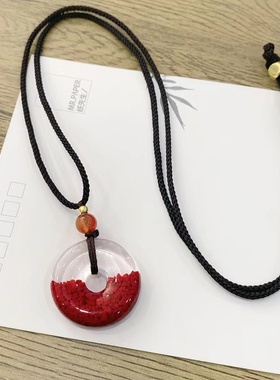 朱砂幽灵朱砂幽灵平安扣吊坠