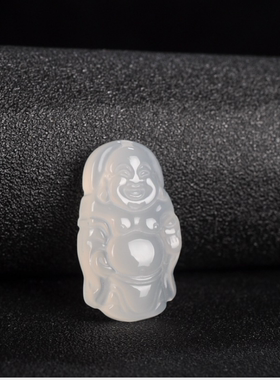 玉髓弥勒佛挂件玉石玉器五彩玉吊坠会销礼品