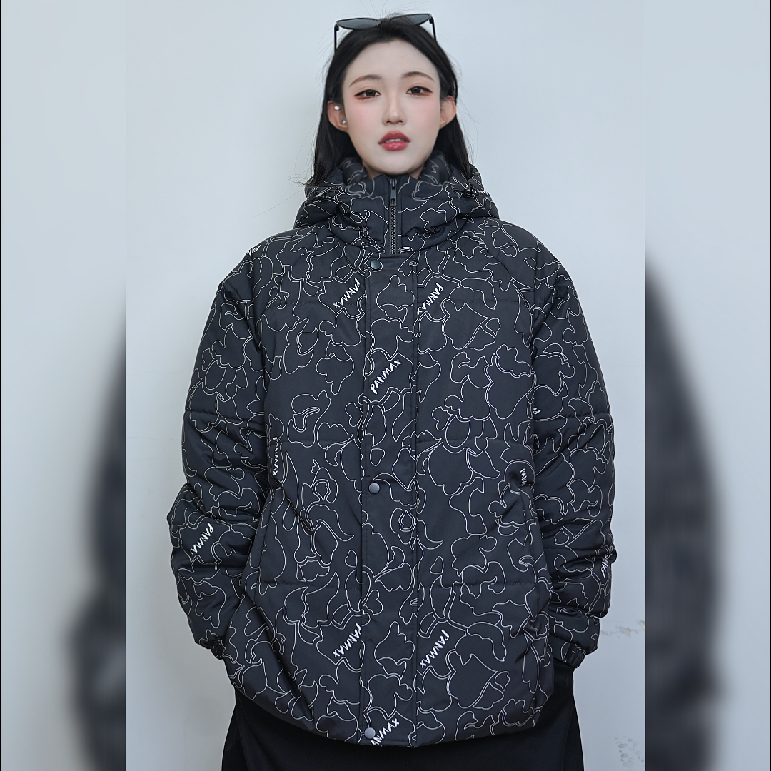 PANMAX/潘·麦克斯【新品】25年秋季大码男装宽松加厚冬季棉服