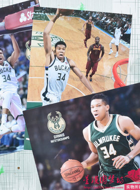 NBA字母哥篮球海报雄鹿队