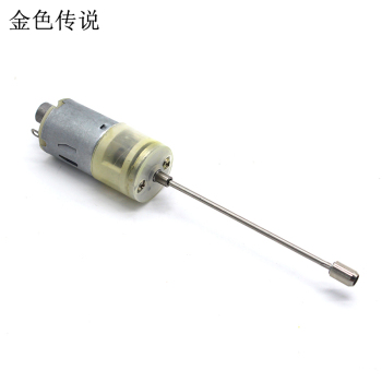 端头长轴减速电机 透明齿轮箱震动电机 创意玩具马达配件 3-6V