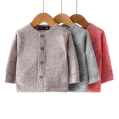 鸡仔新生儿婴儿保暖羊毛衫 宝宝保暧儿童羊毛内衣男童女童羊毛开衫