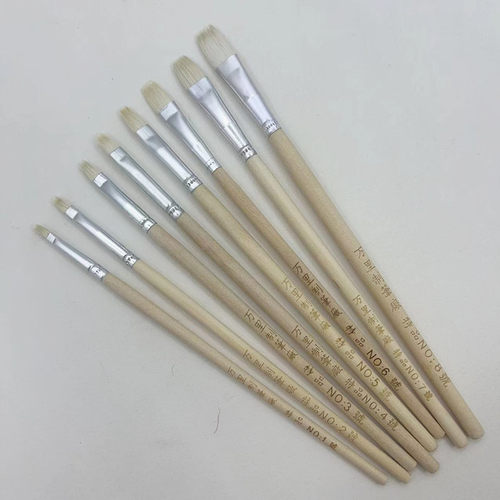 万里牌NO笔彩绘笔小排笔补油小毛笔彩绘油漆专用描金笔软头羊毛笔
