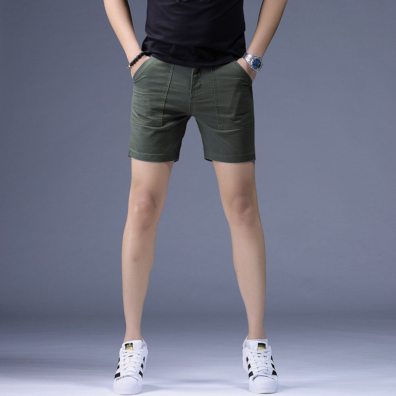 短裤男士夏季纯棉薄款三分裤帅气百搭休闲四分裤舒适透气运动裤子