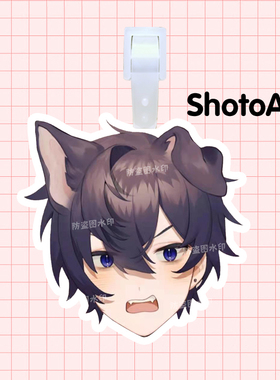 彩虹社Vox Akuma Mysta Rias 行李箱挂牌登机牌书背包挂件链周边