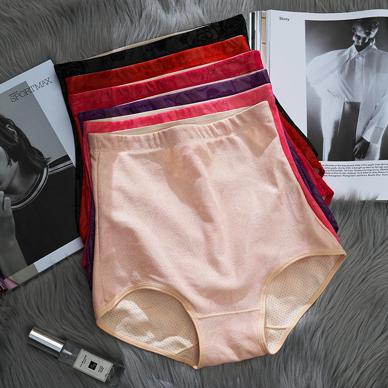 高腰收腹内裤女薄款束身塑形美体裤产后修复塑身裤头胖MM大码