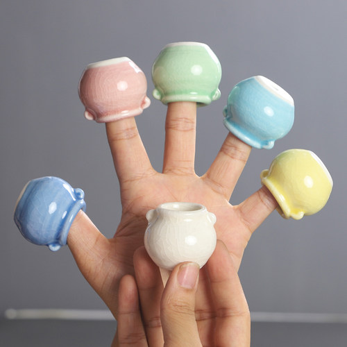 陶瓷特小号迷你拇指盆鱼缸造景