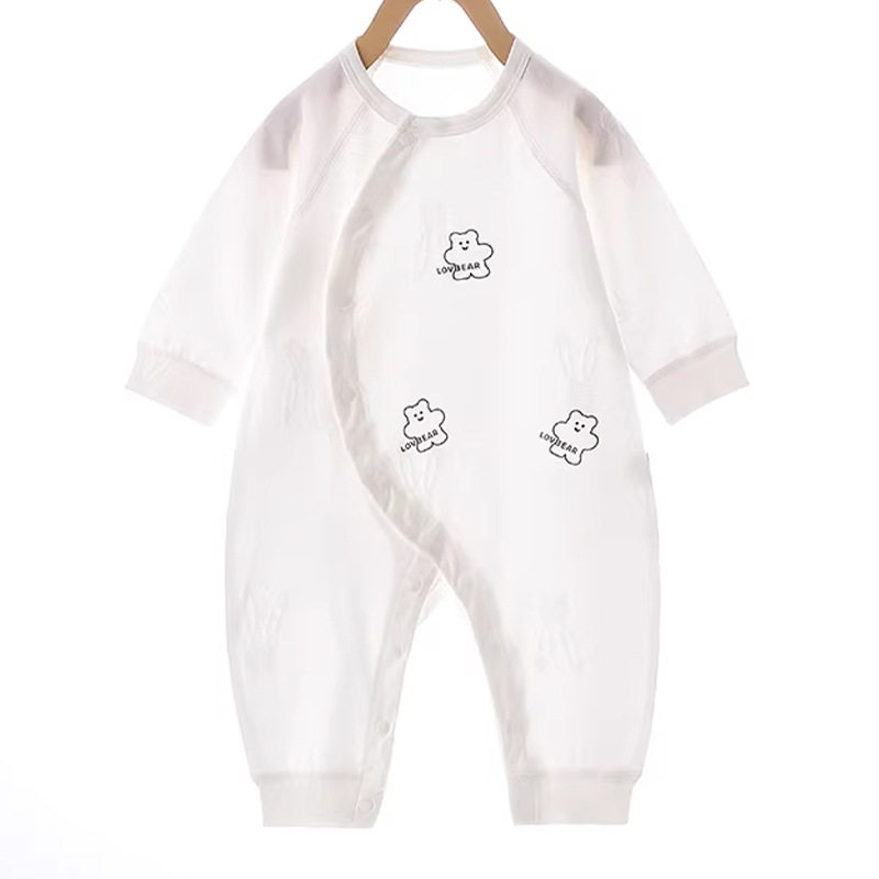 婴儿夏季衣服连体衣和尚服婴儿a类纯棉安阳童装宝宝衣服爬爬衣