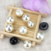 开衫 珍珠纽扣扣子圆形装 饰辅料大衣衬衫 儿童毛衣diy女士衣服配件