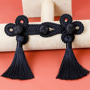 配件手工流苏盘扣中国风旗袍扣大三叶高档民族风领口装饰花式衣服