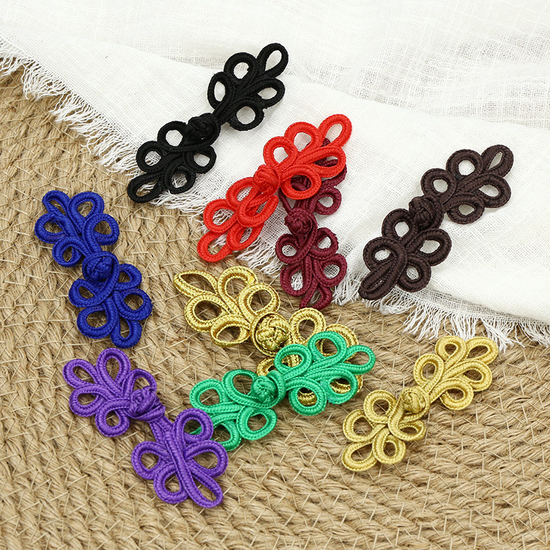 中式盘扣手工五叶旗袍扣传统衣服复古风女士唐装纽扣diy辅料扣子,居家布艺,纽扣,淘宝优惠券,粉丝福利购,淘宝优惠卷