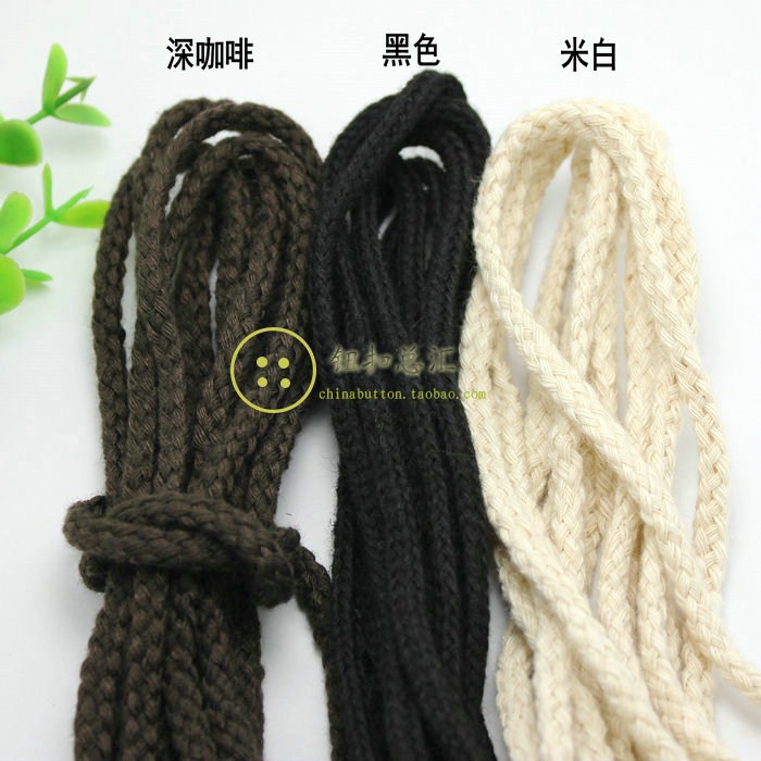 牛角扣棉绳子纽扣配件DIY嵌绳