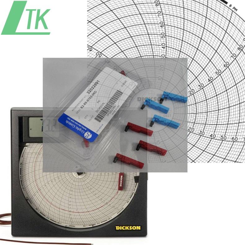 美国DICKSON迪克森KT622TH623圆图记录纸C663 C660掌柜推荐