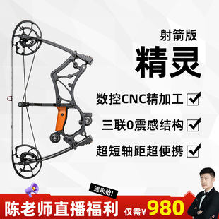精灵复合弓高精度成年人专业射箭射击运动弓箭野外竞技短轴超远弓