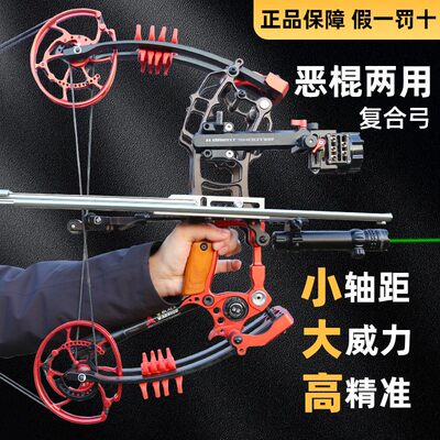 恶棍两用复合弓钢珠弓AGS射手正品弓箭成年人高精度神机辅助杆S1
