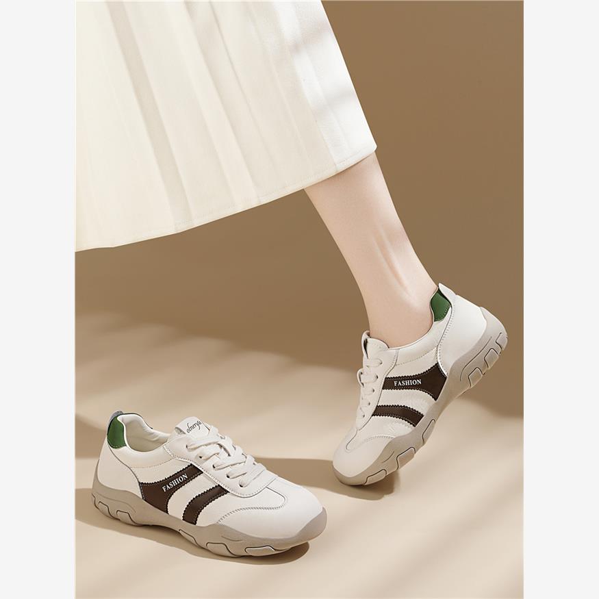 真皮爆款厚底德训鞋女202