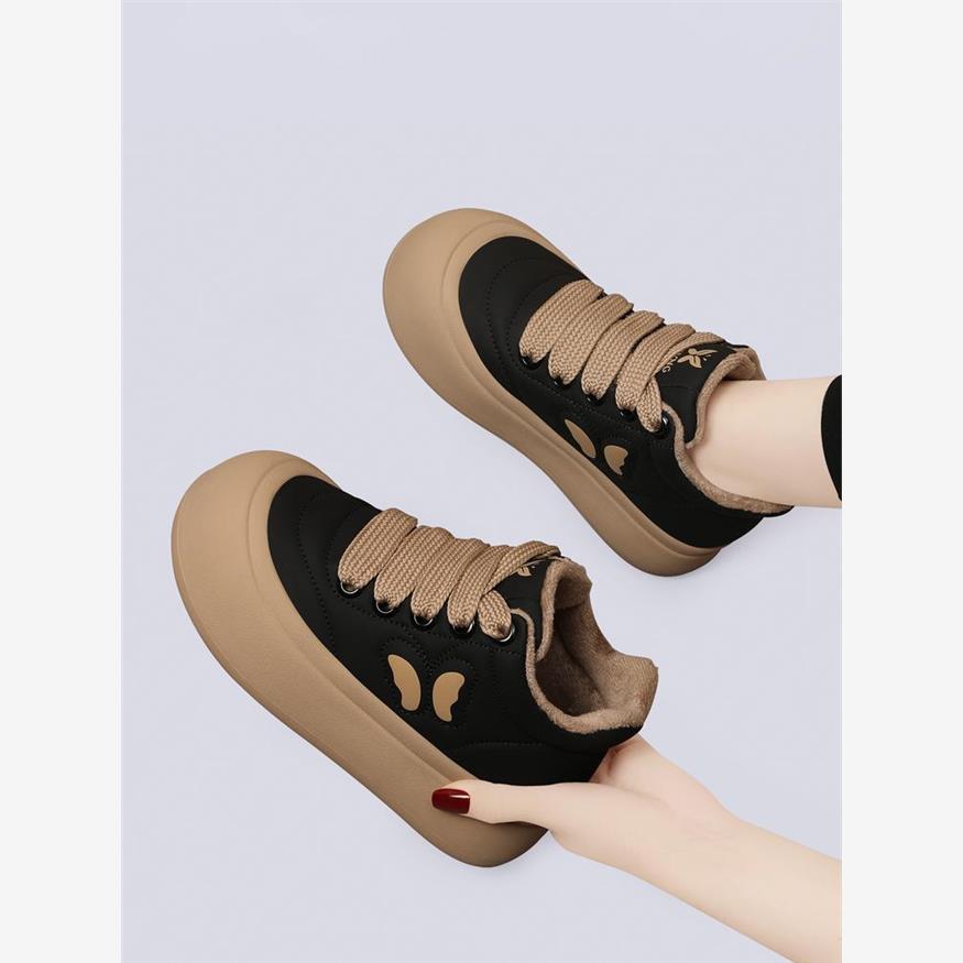 厚底板鞋女2025新款秋冬