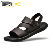 真皮凉拖鞋 男透气沙滩鞋 男外穿罗马凉鞋 德国骆驼动感夏季 男休闲鞋