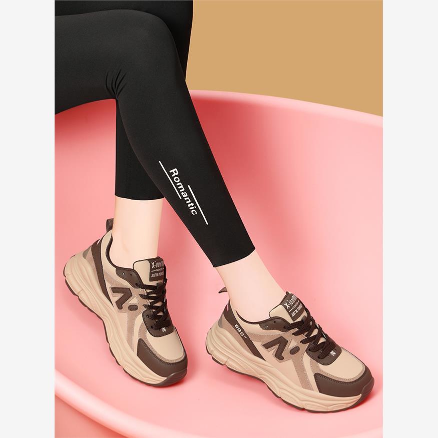 真皮爆款老爹鞋女2025新